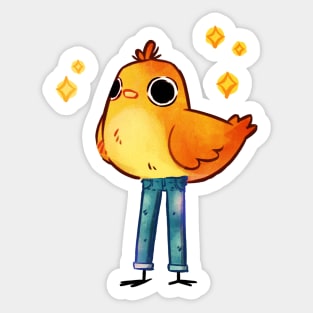 Bird Jeans Sticker